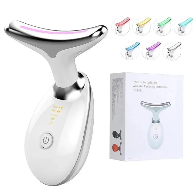 7 Colors Anti-Wrinkle Facial Massager & Neck Lift Device